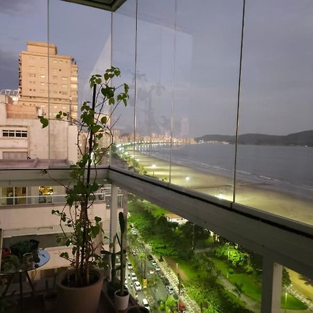 Apartamentos Na Praia Do Gonzaga Frente Mar Com Estacionamento 桑托斯 外观 照片